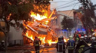 [VIDEO] Violento incendio destruyó casona patrimonial en Concepción: albergaba locales comerciales