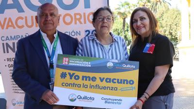 Quillota inicia campaña de vacunación contra la influenza con meta de proteger a 45 mil vecinos antes del invierno