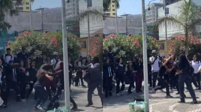 Riña entre estudiantes en el Parque Brasil se registra a semanas del inicio de clases
