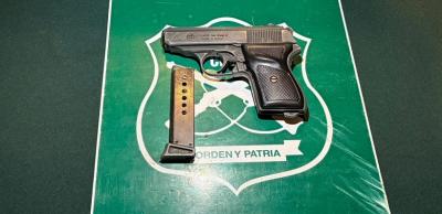 Adolescente portaba pistola: fue detenido por  infracción a la ley de control de armas en Atacama