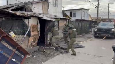 Operativo antidrogas en Talcahuano termina con tres detenidos, la incautación de una granada de mano y cartuchos de escopeta