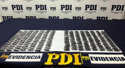 PDI Arica detuvo a dos extranjeros por tráfico de drogas: Portaban más de 200 ovoides con ketamina y cocaína base