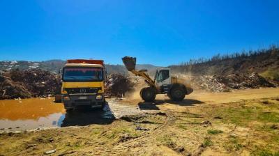 Iniciaron retiro de 15 mil metros cúbicos de escombros acumulados tras los incendios en Penco