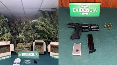 [VIDEO] Dos detenidos en Viña del Mar: incautaron drogas y un arma de fuego