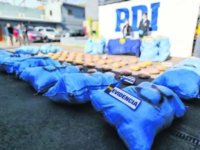 PDI decomisó 861 kilos de drogas en sector fronterizo