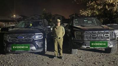 Recuperan dos vehículos robados en predio forestal de Pemuco