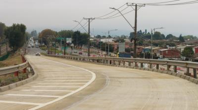 Apertura del paso superior Perales restablece conexión clave hacia sector Denavi Sur en Talcahuano