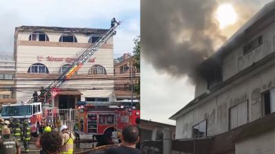 Cerca de 100 bomberos combatieron incendio que afectó a hotel de Viña del Mar