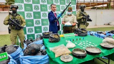 Nuevos procedimientos policiales elevan incautación de droga en Antofagasta a 21,7 toneladas y 304% de alza