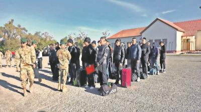 Más de 300 jóvenes inician período de instrucción militar  en la Brimot N°1