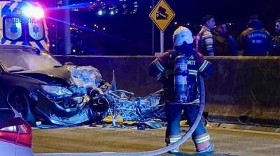 Murió uno de los dos heridos que dejó colisión de moto con un auto en el viaducto de Puerto Montt