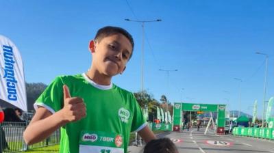 Joven atleta de Ancud logra primer y tercer lugar en el Tour Corridas Milo 2026 en Concepción