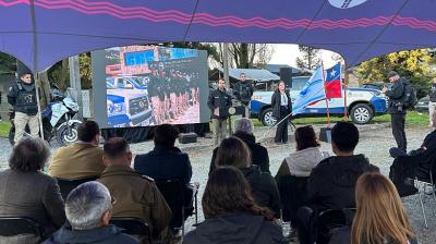 Puerto Varas inauguró su nueva Unidad de Patrullaje Mixto a un costado del Coliseo Municipal