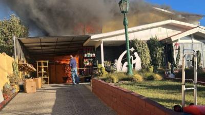 Incendio afectó a vivienda en Villa Alemana