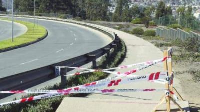 Ciclista perdió piezas dentales tras sufrir grave caída en Reñaca
