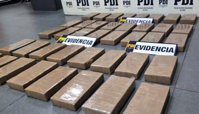 Trasladaba más de 40 kilos de cocaína: PDI Arica detuvo a imputado por tráfico de drogas en Chacalluta