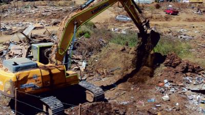 Dueños del terreno piden reanudar el desalojo de la megatoma