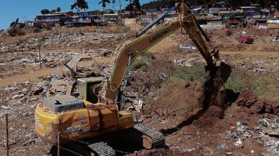 Gobierno baraja fechas para reanudar el desalojo de megatoma del cerro Centinela