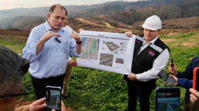 Presentan diseño del futuro conjunto habitacional Ríos de Chile afectado por los incendios en Penco y proyectan inicio de obras para fin de año
