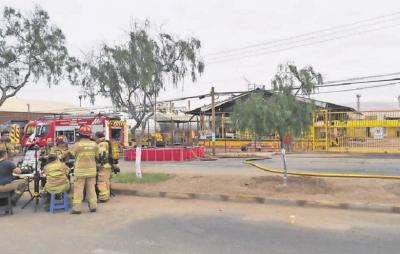 Después de 20 horas logran controlar emergencia por fuga de gas en planta de Arica