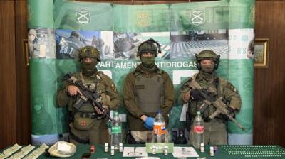 OS-7 de Carabineros desbaratan “laboratorio“ de ketamina en Temuco