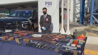 PDI desarticula estructura criminal dedicada al tráfico y modificación de armas en la Región de Valparaíso