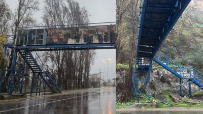 Valparaíso: pasarela Yolanda será retirada ante riesgo de colapso en medio de sistema frontal