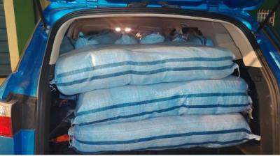 233 kilos de drogas fueron abandonados durante persecución policial en Tocopilla: auto llevaba marihuana y ketamina