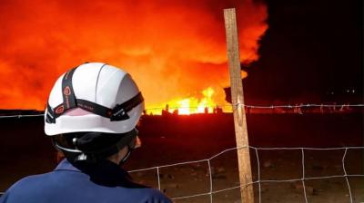 Incendio se registró en pastizales en el poblado de Tarapacá