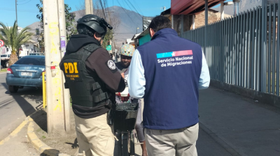 Fiscalización migratoria en San Felipe dejó a una persona denunciada por ingreso irregular