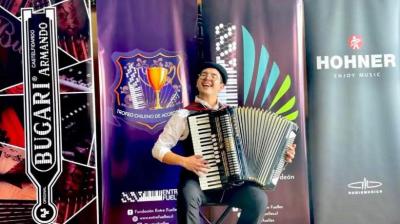 Ancuditano Pedro Mena conquista el primer lugar en el Trofeo Chileno del Acordeón 2026