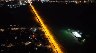 La Calera: puente 19 de Junio recupera su iluminación tras daños provocados por el sistema frontal