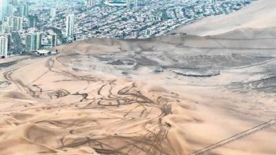 Lluvias en Iquique dejaron al descubierto el daño de vehículos en el Cerro Dragón