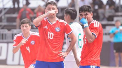 La Roja iquiqueña sub-20 de fútbol playa derrotó a Bolivia y se quedó con el quinto lugar en el Sudamericano