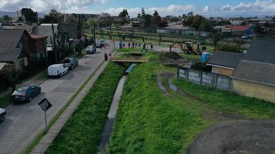 Inician nueva etapa de obras para mejorar evacuación de aguas lluvias en Talcahuano
