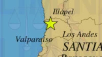 Sismo de magnitud 4.4 se percibe en la Región de Valparaíso